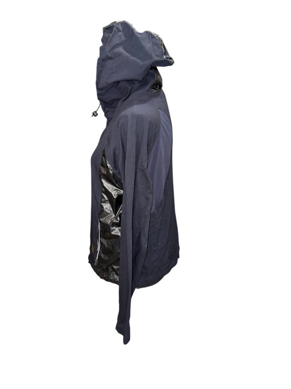 Under Armour Womens M Hooded Lightweight Parachute Jacket Black Athletic Gym - Picture 5 of 12